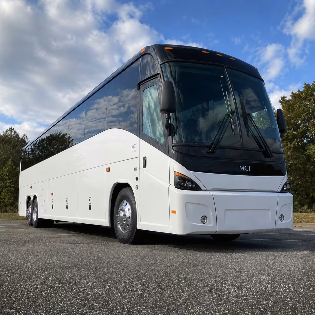 compton 56 passenger charter bus rental