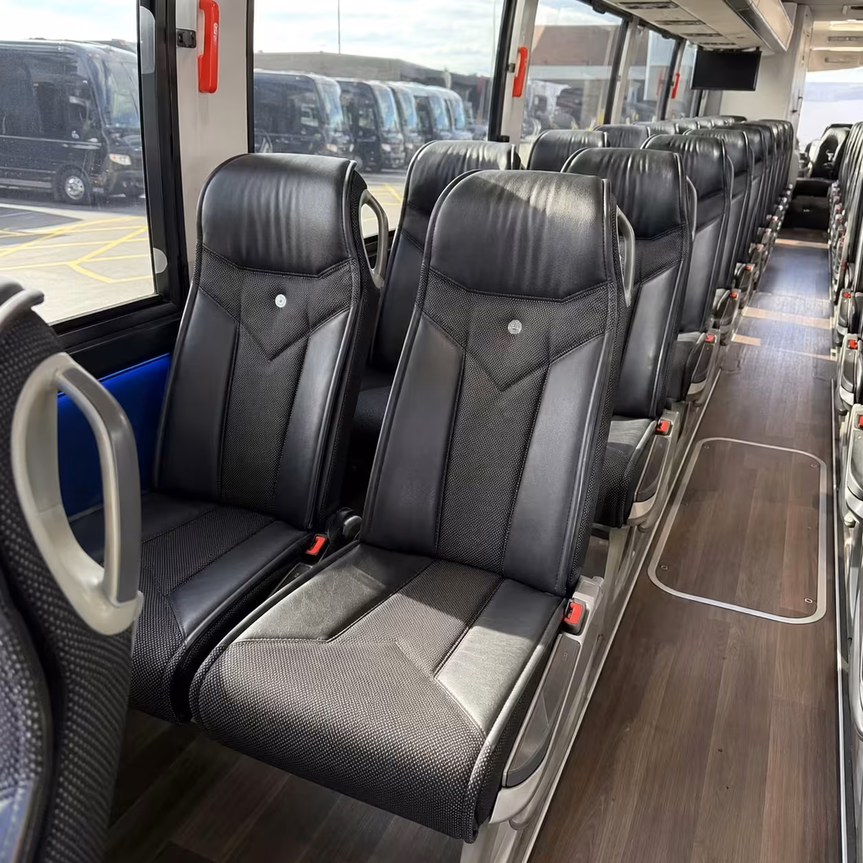 compton charter bus interior