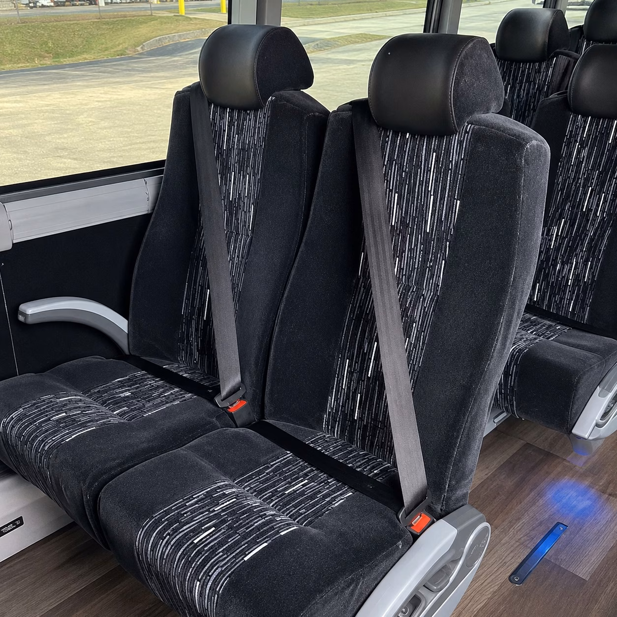 compton charter bus rental inside