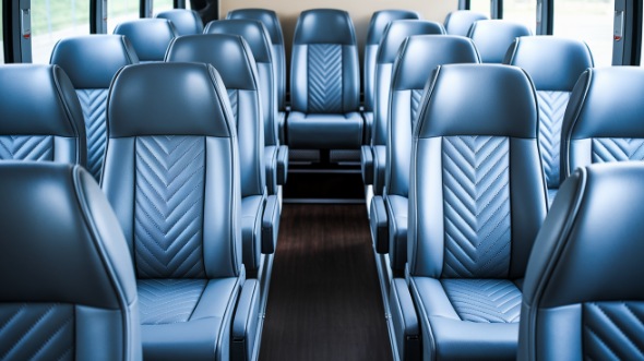 compton 30 passenger minibus inside