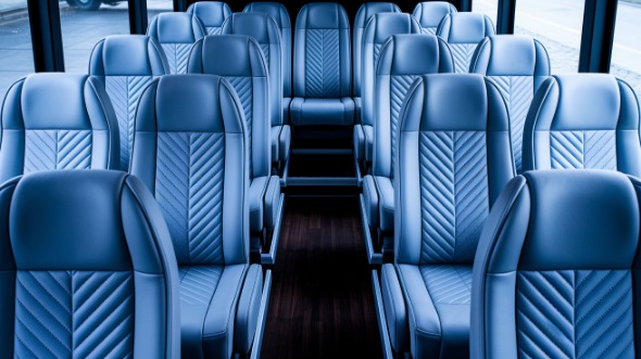compton 35 passenger minibus inside