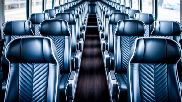compton 54 passenger charter bus inside
