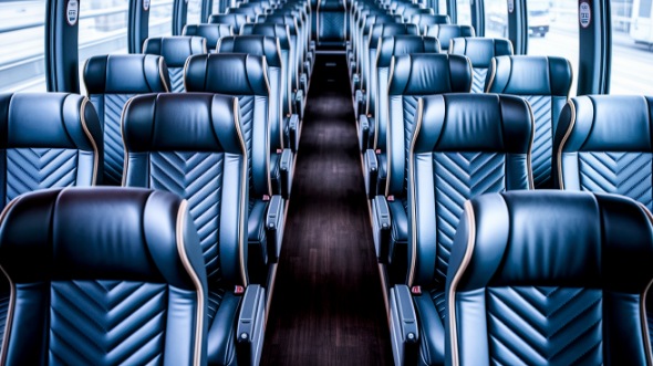 compton 56 passenger charter bus inside